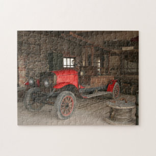 Antiek verbrandingsmotor legpuzzel