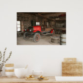 Antiek verbrandingsmotor poster (Keuken)