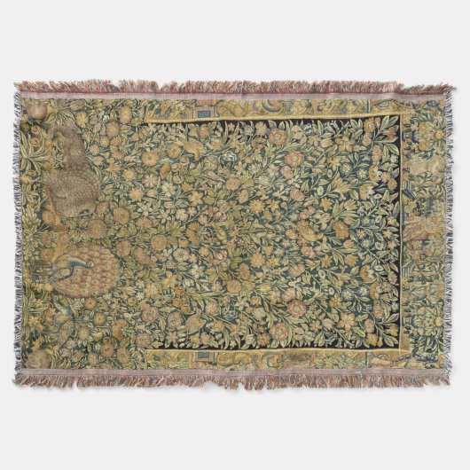 Antiek Verdure Landschap Groen Tapestry Print Deken (Voorkant)