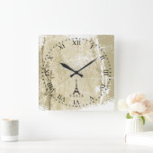 Antiek versteld Romeins gezichtsveld Parijs wandkl Vierkante Klok (Huis)