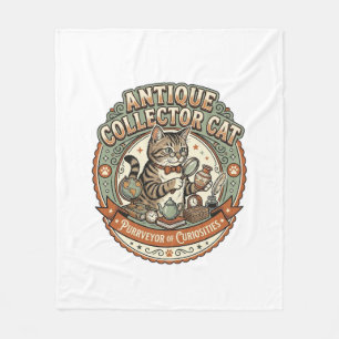 Antiek Verzamelkat Antiek Verzamelkat Vintage Fleece Deken