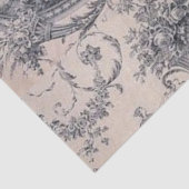 Antiek Victoria Toile blue en witte ontkoppeling Tissuepapier (Detail)