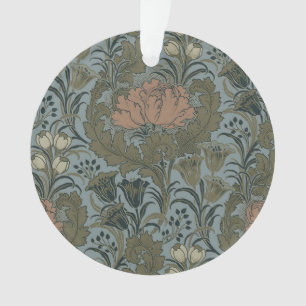 Antiek Victoriaans Bloemmotief Salie Terracotta Ornament