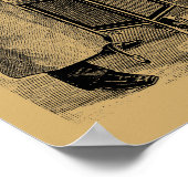 Antiek Victoriaans Era Steampunk-röntgenmachine Poster (Hoek)