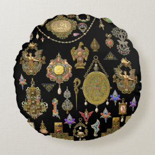 Antiek Victoriaans, nouveau- en deco-juwelen Rond Kussen