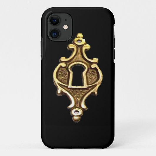 Antiek Victoriaans sleutelgat Case-Mate iPhone Case (Achterkant)