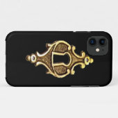 Antiek Victoriaans sleutelgat Case-Mate iPhone Case (Achterkant (horizontaal))