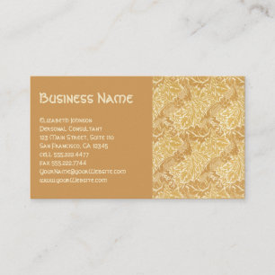 Antiek Victoriaans William Morris Flowers Floral Visitekaartje