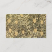 Antiek Victoriaans William Morris Grape Vine Leave Visitekaartje (Achterkant)
