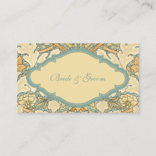 Antiek Victoriaans William Morris St. James Floral Plaatskaartje