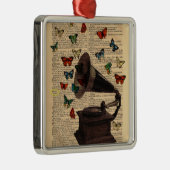 Antiek Victrola Butterflies Dictionary Ornament (Rechts)
