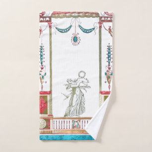 Antiek Vintage Louis XV Royal Floral Bad Handdoek