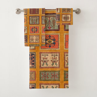 Antiek vintage oranje terracotta kilim Turks Bad Handdoek