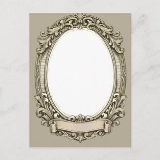 Antiek Vintage Rol Foto Frame Briefkaart