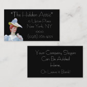 Antiek Visitekaartje Sample1 (Voorkant / Achterkant)