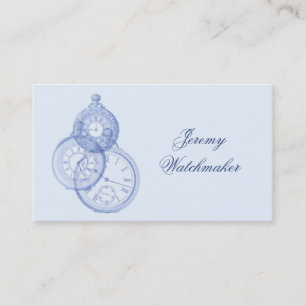 Antiek visitekaartje voor horloge-reparatie