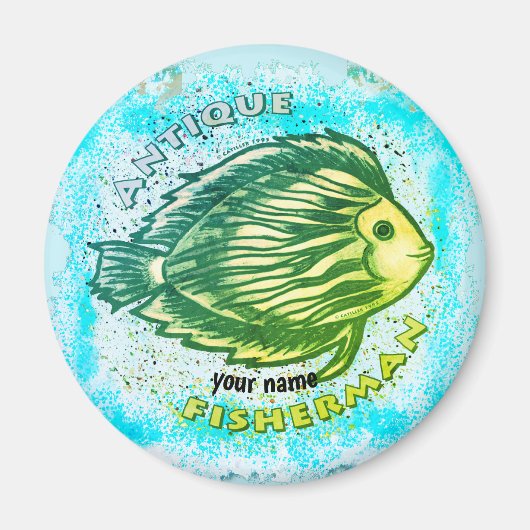 Antiek vismagneet magneet (Voorkant)