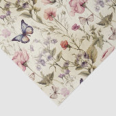 Antiek Vlinders en Bloemen Decoupage Tissuepapier (Detail)