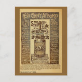 Antiek vloeibaar glas en glanzend glansmiddel MA Briefkaart (Voorkant)