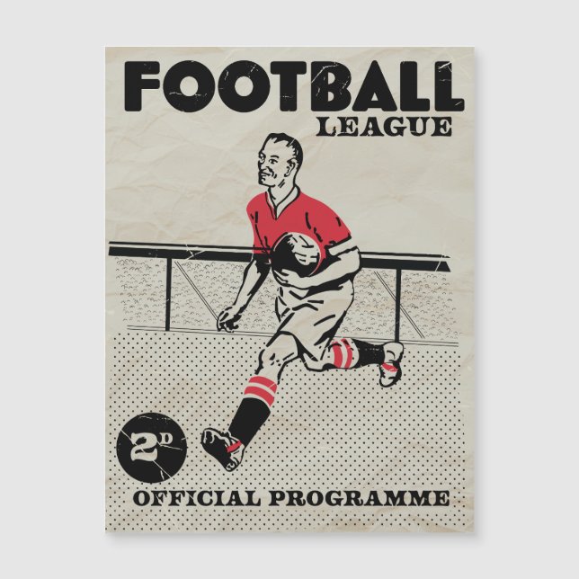 Antiek voetbalprogramma (Voorkant)