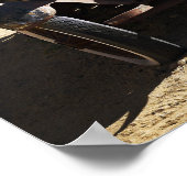 Antiek vrachtwagen in de winkel in het algemeen in poster (Hoek)