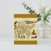 Antiek Vuillemin 19e eeuw Kaart van Frankrijk (Staand voorkant)