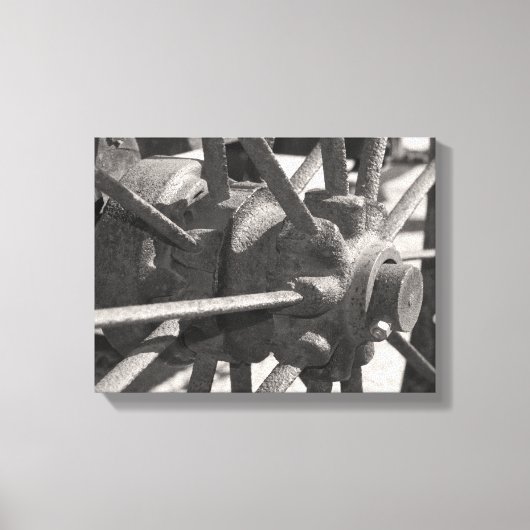 Antiek wagon canvas afdruk (Voorkant)