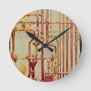 Antiek wandbuizen met stijfheid ronde klok