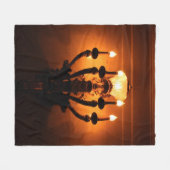 Antiek wandlicht fleece deken (Voorkant (Horizontaal))