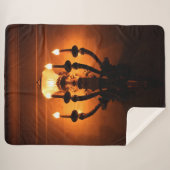 Antiek wandlicht sherpa deken (Voorkant (horizontaal))