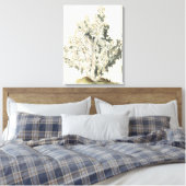 Antiek Waterverf Koraal Canvas Afdruk (Insitu (Slaapkamer))