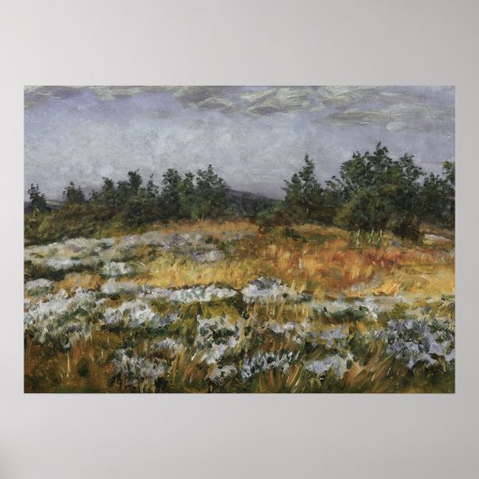 Antiek Waterverf van het dorp van het bedwang Poster (Voorkant)