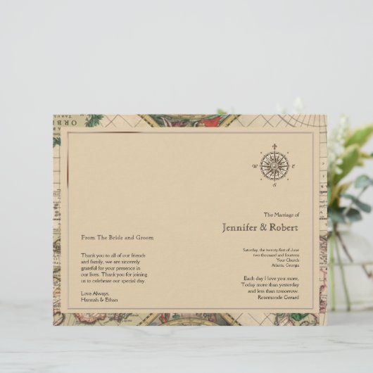 Antiek weddenschap tussen Wereldkaarten (Staand voorkant)