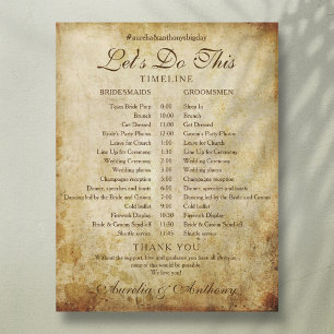  Antiek Wedding Schedule Timeline Programma