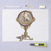 Antiek Wereldbol, Wit BG Tissuepapier (Craft)