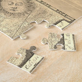 Antiek Wereldkaart 1000 Stuk Jigsaw Puzzel (Zijkant)