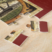 Antiek Wereldkaart #2 Legpuzzel (Zijkant)