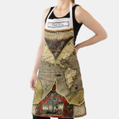 Antiek Wereldkaart #2 Schort (Insitu)