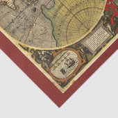 Antiek Wereldkaart #2 Tissuepapier (Detail)