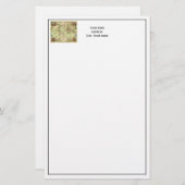 Antiek Wereldkaart #4 Briefpapier (Voorkant / Achterkant)