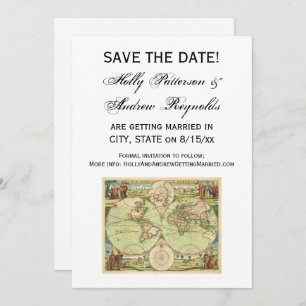 Antiek Wereldkaart #4 Kaart