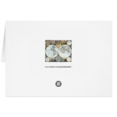 Antiek Wereldkaart, Atlas Maritimus van John Selle (Achterkant Horizontaal)