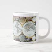 Antiek Wereldkaart, Atlas Maritimus van John Selle Jumbo Mok (Rechts)