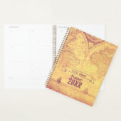 Antiek  Wereldkaart avonturier Planner (Display)
