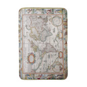 Antiek Wereldkaart badmat (Voorkant Verticaal)