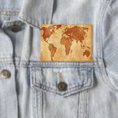 Antiek Wereldkaart Button (Insitu)