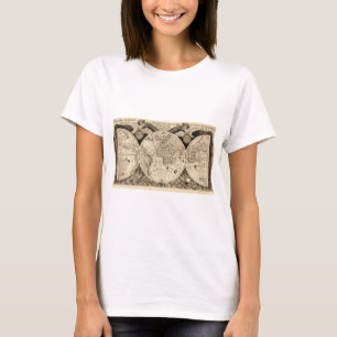 Antiek Wereldkaart door Philipp Eckebrecht - 1630 T-shirt