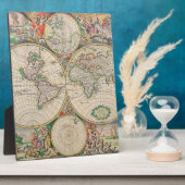 Antiek Wereldkaart Fotoplaat (Zijkant)