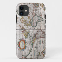 Antiek Wereldkaart iPhone case