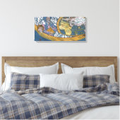 Antiek Wereldkaart met Claudius Ptolemy, 1507 Canvas Afdruk (Insitu (Slaapkamer))